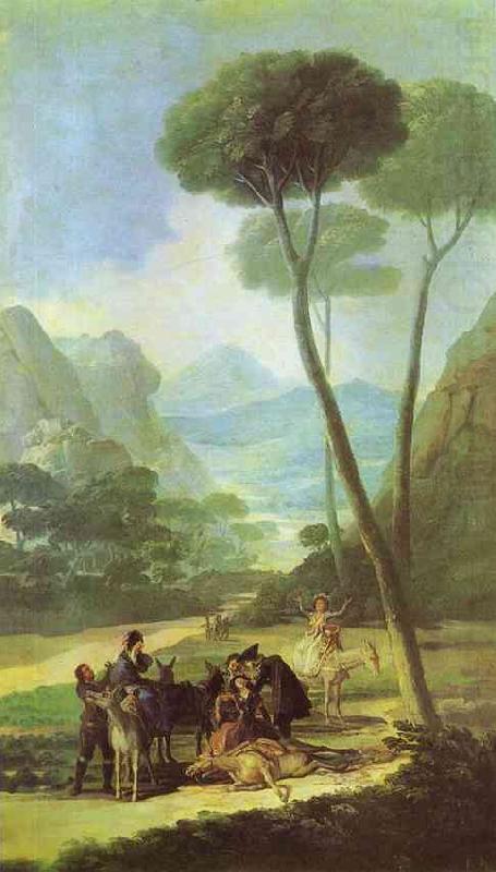 Fall (La Cada), Francisco Jose de Goya